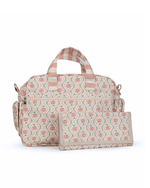Bolsa Baby | Floral Losango Botânico + Listrado Rose