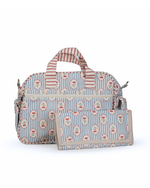 Bolsa Baby | Floral Listrado Botânico + Listrado Vermelho