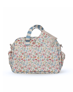 Bolsa Baby | Floral Botânico + Listrado Azul Claro