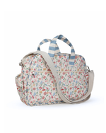 Bolsa Baby | Floral Botânico + Listrado Azul Claro