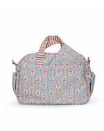 Bolsa Baby | Floral Listrado Botânico + Listrado Vermelho