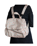 Bolsa Baby Passeio | Floral Vichy Botânico