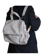 Bolsa Baby Passeio | Floral Listrado Botânico