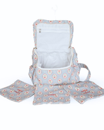 Bolsa Baby Passeio | Floral Listrado Botânico