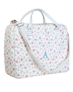 Mala Baby | Florzinhas Botânicas + Listrado Azul Claro