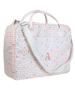 Mala Baby | Floral Vichy Botânico + Listrado Rose