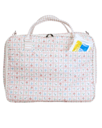 Mala Baby | Floral Vichy Botânico + Listrado Rose