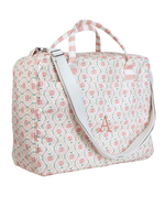 Mala Baby | Floral Losango Botânico + Listrado Rose