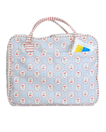 Mala Baby | Floral Listrado Botânico + Listrado Vermelho