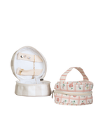 Porta Jóias | Floral Vichy Botânico + Listrado Rose