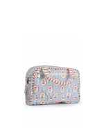 Necessaire Malinha | Floral Listrado Botânico + Listrado Vermelho