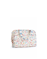 Necessaire Malinha | Floral Botânico + Listrado Azul Claro