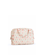 Necessaire Malinha | Floral Losango Botânico + Listrado Rose