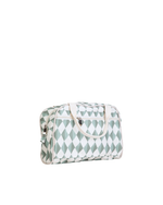 Necessaire Malinha | Losango Verde Escuro E Verde Menta
