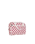 Necessaire Malinha | Mini Losango Vinho E Rose