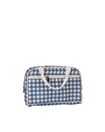 Necessaire Malinha | Xadrez Azul Marinho
