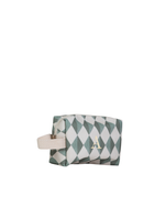 Necessaire Petit | Losango Verde Escuro E Verde Menta