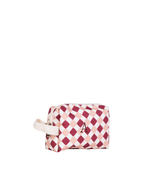 Necessaire Petit | Mini Losango Vinho E Rose