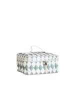 Necessaire Frasqueira | Losango Verde Escuro E Verde Menta