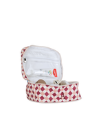 Necessaire Frasqueira | Mini Losango Vinho E Rose