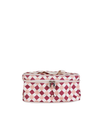 Necessaire Frasqueira | Mini Losango Vinho E Rose