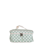 Necessaire Frasqueira | Quadradinhos Verde Menta