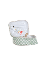 Necessaire Frasqueira | Quadradinhos Verde Menta