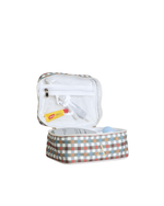 Necessaire Frasqueira | Xadrez Colorido Verde