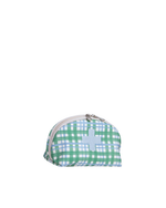 Necessaire Remédios | Xadrez 2 Cores Azul Claro E Verde Escuro
