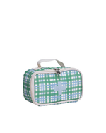 Necessaire Remédios | Xadrez 2 Cores Azul Claro E Verde Escuro
