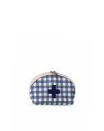 Necessaire Remédios | Xadrez Azul Marinho