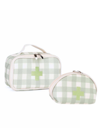Necessaire Remédios | Xadrez Verde Menta
