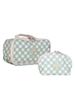 Necessaire Remédios | Quadradinhos Verde Menta