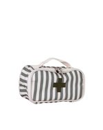 Necessaire Remédios | Listrado Verde Escuro
