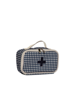 Necessaire Remédios | Xadrez Azul Marinho