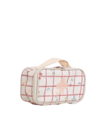 Necessaire Remédios | Collab Tom - Xadrez Vermelho Com Flores