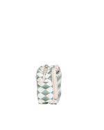 Necessaire Estojo Dupla | Losango Verde Escuro E Verde Menta