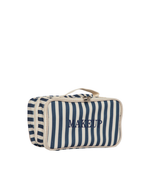 Necessaire Maquiagem Dupla | Listrado Azul Marinho