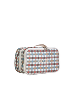 Necessaire Maquiagem Dupla | Xadrez Colorido Verde