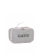 Necessaire Maquiagem | Listrado Verde Escuro