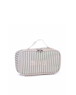 Necessaire Maquiagem | Listrado Verde Menta