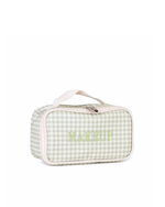 Necessaire Maquiagem | Xadrez Verde Menta