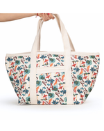 Bolsa Sacolona | Collab Mobiletti - Estampa + Listrado Rosa E Vermelho