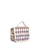 Necessaire Cabide | Losango Azul Claro E Terra