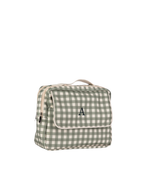 Necessaire 2 Zíperes | Xadrez Verde Escuro