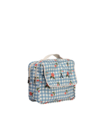 Necessaire 2 Zíperes | Xadrez Floral