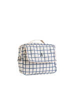 Necessaire 2 Zíperes | Vichy Azul Marinho