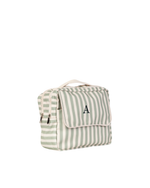 Necessaire 2 Zíperes | Listrado Verde Menta