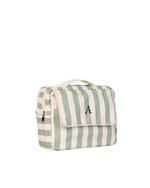 Necessaire 2 Zíperes | Listrado Verde Menta