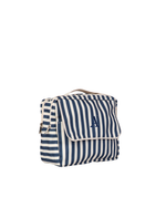 Necessaire 2 Zíperes | Listrado Azul Marinho